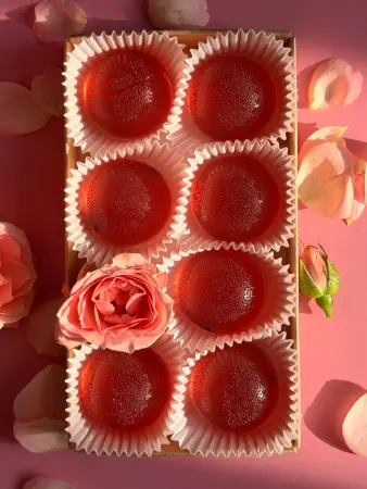 Мармелад цветочный Роза в крафтовой упаковке 100 г